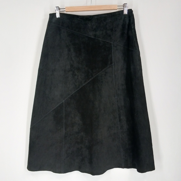 Skotts Suede Dresses & Skirts - Skotts Suede Patchwork Midi Skirt